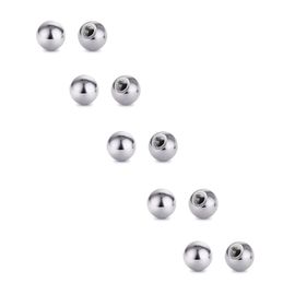 Drilled Stainless Steel Ball With Hole 18mm 19mm For Body Piercing Jewelry
