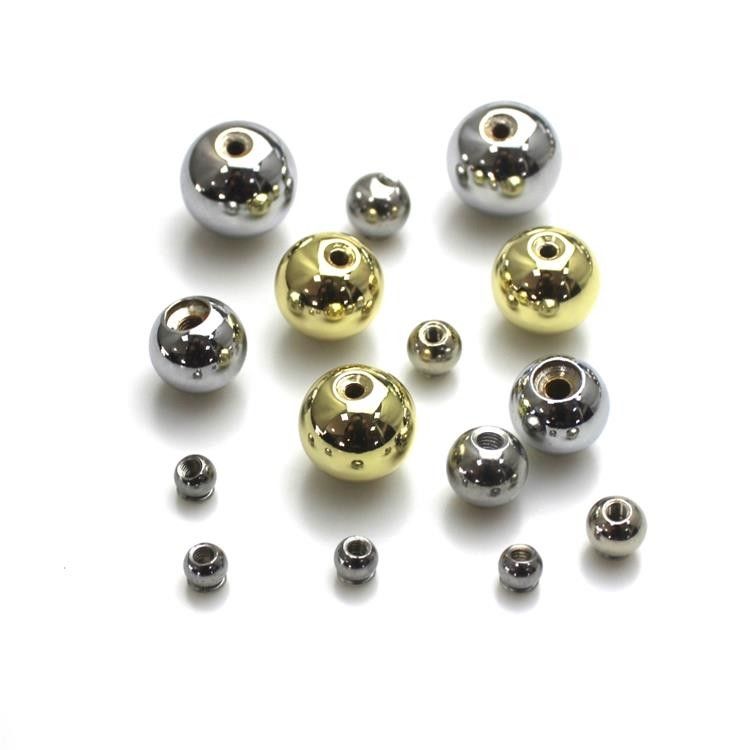 Plating Coating Steel Ball With Hole Metal Sphere With Thread 9.5MM 11MM