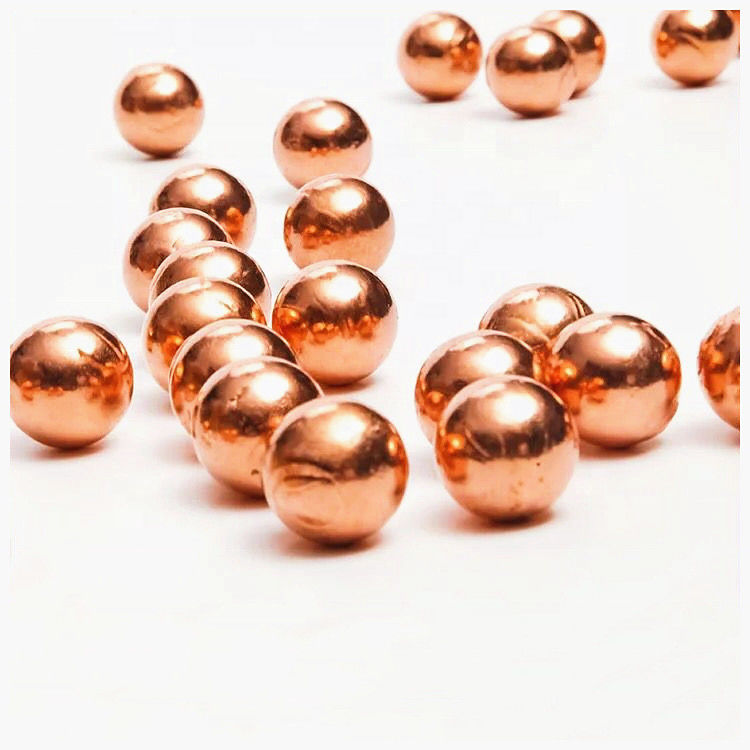 99.9% Pure Brass Round Ball Polished 0.8mm Copper Ball Bearings For Switch