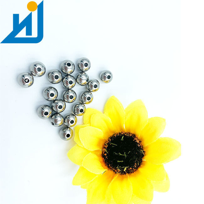 6mm Stainless Steel Ball Bearings With Drilled Hole Solid Steel Balls