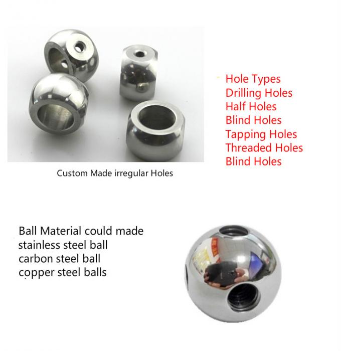 3mm 50mm Drilled Steel Ball Threaded Metal Balls M2 M4 M10 M6