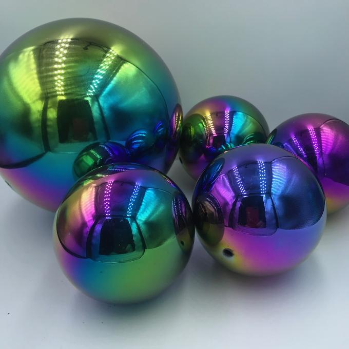 Rainbow Color Hollow Steel Ball Stainless Steel Hollow Sphere 201 304