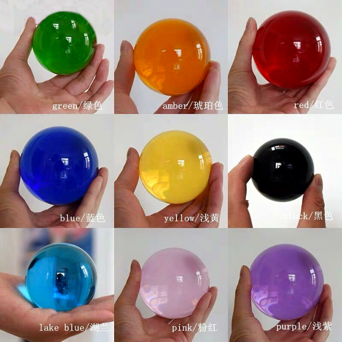 Solid Small Colored Glass Ball With High Precision Crystal Sphere 25mm