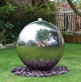 300 Grade Stainless Steel Sphere Hollow , Hollow Steel Sphere Water Fountain Mirror Polished