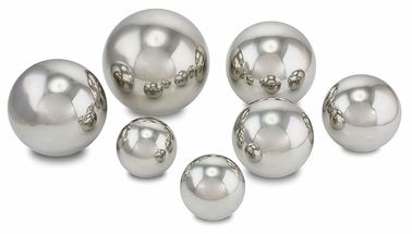 7 Piece Garden Sphere Solid Metal Ball 2 3/8" - 4 3/4" Mirror Polished Silver