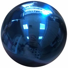 Gazing Mirror Hollow Steel Sphere , SS Hollow Ball 10" 250MM Rainbow Blue