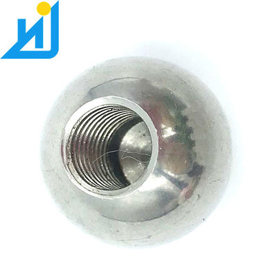 Stainless Steel Threaded Ball Solid Steel Ball With Hole 50mm Metal Sphere M16 Thread Hole