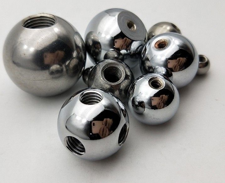 Zinc Plating Solid Steel Ball With Drilled Hole 201 304 440 17MM 17.4MM