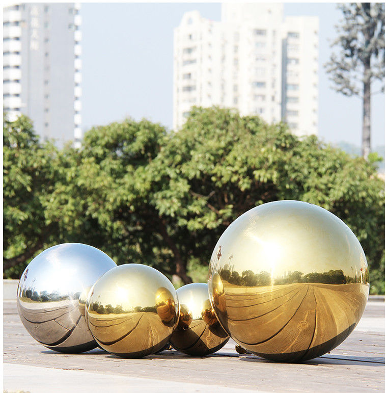 Stainless Garden Sphere Hollow Steel Ball Decoration 2mm 3mm Thickness